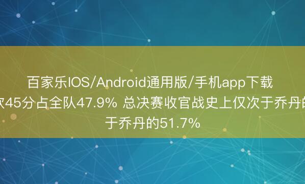 百家乐IOS/Android通用版/手机app下载 布伦森砍45分占全队47.9% 总决赛收官战史上仅次于乔丹的51.7%